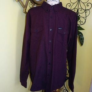 Molokai Purple Burgundy Button Down Shirt